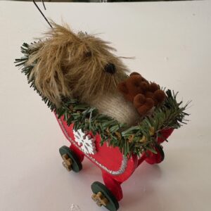 Honey Havanese Carriage Ornament